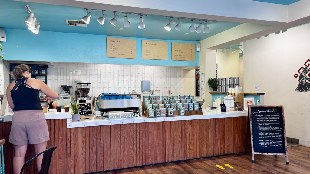 cafe in Davis, California