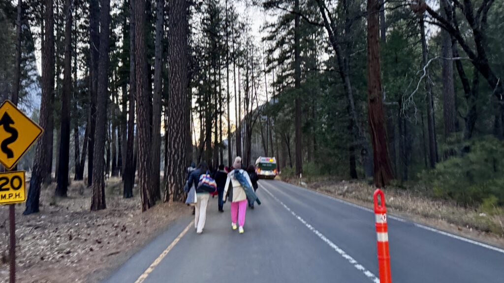 walking back after Yosemite Firefall