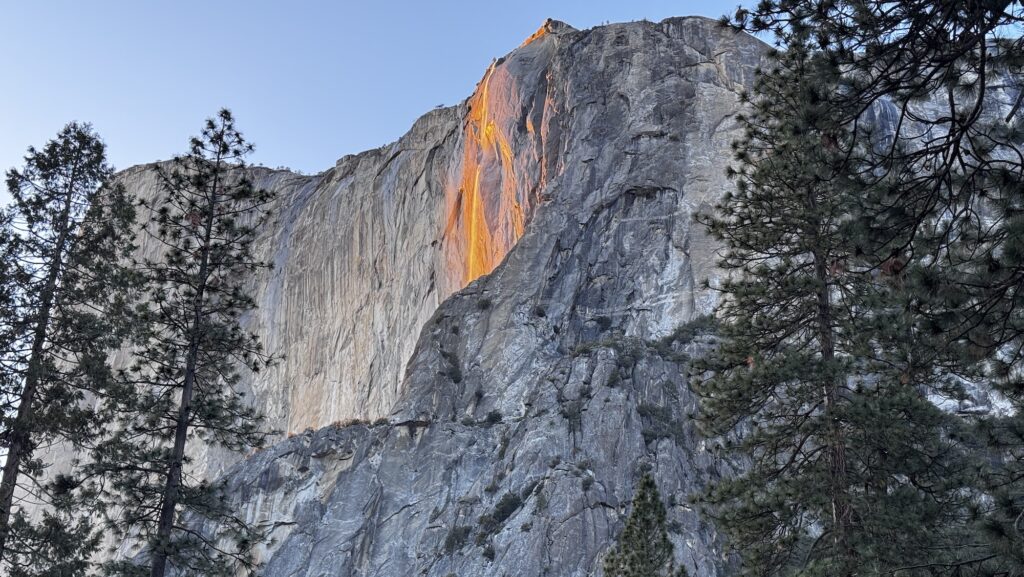 Firefall in Yosemite in February