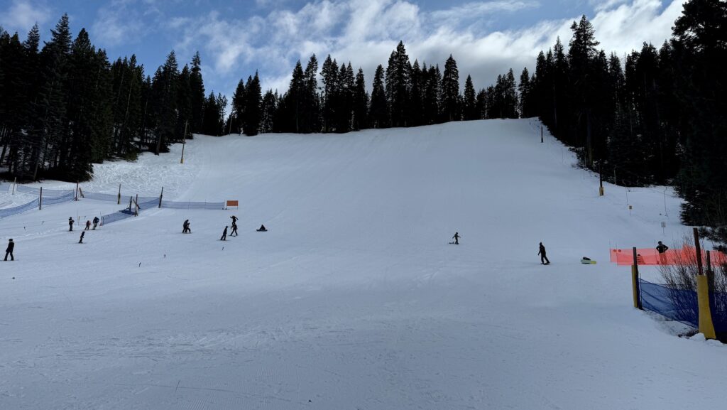 ski slope at Granlibakken in Tahoe City, California